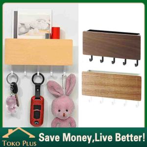 【Pengiriman cepat】Rak Gantung Kayu Multifungsi/Rak Dinding/Rak Minimalis/Tempat Gantungan Kunci Dinding Dekorasi Rumah Hiasan Dinding