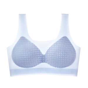 MiiOW | MiiOW Cat Woman Seamless Ice Silk Bra Young Women Summer Thin Cup Gathered Anti-Sagging Wireless Beautiful Back Underwear