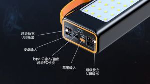 power bank robot powerbank outdoor camping light power bank Real capacity 60000mah powerbank
