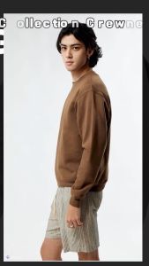 Sweater Crewneck Lengan Panjang Motif Polos Basic Pria & Wanita Bahan Fleece Premium