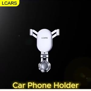 LCARS | Extended Arm Car Air Vent Phone Mount Universal Adjustable Gravity Lock Holder For Smartphone Navigation Support Auto Accessory