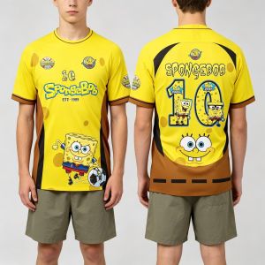 Hot Toys | Anime SpongeBob Squarepants Jersey Oversized Air Men Women Tee Adults Children Boy Gril Top Kids Parent Child Quick dry Tshirt