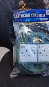 Nasara 6M / 9M Heavy Duty 2 Way Round Extension Box Copper Cable Trailing Extension Socket Adapter Plug / Penyambung Wayar