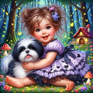 Huacan DIY Diamond Painting Kids Dog Diamond Mosaic Animal Portrait Complete Kit Decorative Paintings