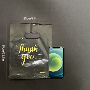 20pcs Extra Thick Reusable Plastic Thank You Bags Perfect Gifts Retail Shopping Party Bags Sturdy and Durable Longlasting Use