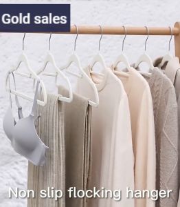 50pcs Velvet Childrens Hangers Beige White Black Gray Pink Elegant Designs - Premium Velvet Kids Hangers from Style Supply 50pcs Anti-slip Velvet Baby Hangers Ultra-thin and beautiful home companion Estetik Organized