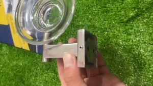 Kệ xà bông tắm KAG-DXB101 gồm dĩa thủy tinh đĩa đựng inox 304 sáng bóng đế vuông cao cấp siêu bền bảo hành vĩnh viễn