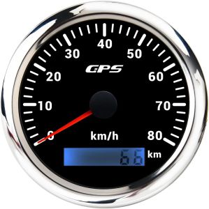 RYSJM | Universal 85MM GPS Speedometer Gauge 7 Color LED Backlight For Motorcycle Marine Boat Truck 60 Kmh 200 Kmh Speed Gauge Meter