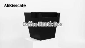 AliKisscafe 1.5L Hộp Đựng Cà Phê Knock Box Grind Grounds Container Thùng Rác Chống Trượt Dụng Cụ Pha Cà Phê Cho Máy Pha Cà Phê Espresso Sử Dụng Tại Nhà