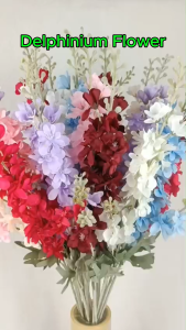 Artificial Hyacinth Delphinium Flower 85cm / Bunga Hiasan Panjang Bunga Tangan / Hand Bouquet Long Stem Flowers Home Decoration Wedding / 仿真飞燕花草