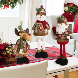 Long Leg Telescopic Doll Merry Desk Ornaments Christmas Decorations Home Christmas Ornament Xmas Gifts for Friends