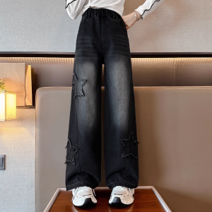 ZIRUIBABA | Girls Tapered Wide-leg Jeans Autumn 2026 New