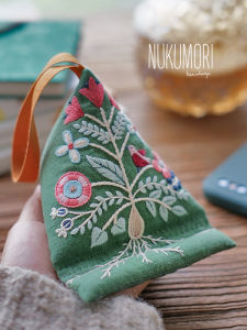 Dragon Boat Festival Handmade DIY Embroidered Zongzi Incense Pouch Creative Mobile Phone Stand Base Mugwort Incense Bag Hanger Material Kit