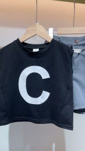 kids korean fashion clothes set 0-5 years English letter boy 100% cotton