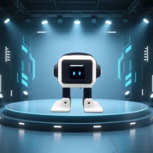 Mini Desktop AI Electronic Pet Robot with Vivid Emo Screen Voice Dialogue Interactive Companion Toy for Kids Educational Gift