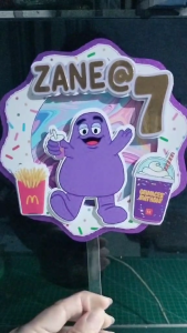 Customized Grimace 3D Cake Topper