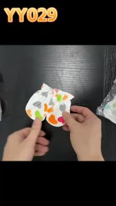 ถุงมือเด็ก YY029 - ถุงมือเด็กแรกเกิด, ผ้าระบายอากาศ ไม่ร้อน ไม่เหงื่อ, กันเล็บข่วนหน้า รุ่นไทย