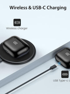 Veatool High Quality Sports In-Ear Bluetooth 5.2 Earphones Noise Reduction Long Battery Life 50 Hours Four Microphones