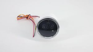 RYSJM | Universal 2" 52mm Water Temp Meter Temperature Gauge Indicator 0-120℃ for Car RV Auto Yacht Boat with Red Backlight 12Volts 24V