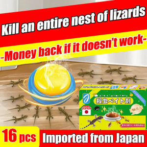 52 Years without lizards Lizard killer bait 1 Box/16 pieces Lizard killer Gecko killer Cicak killer 100% mortality rate for geckos Ubat cicak paling berkesan racun cicak paling kuat