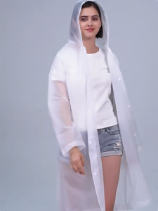 Rain coats ยูนิเซ็กส์ เสื้อกันฝนมีฮู้ด EVA สวมใส่ง่าย กันฝนได้ดีเยี่ยม ทนทาน ไม่เสียหายง่าย