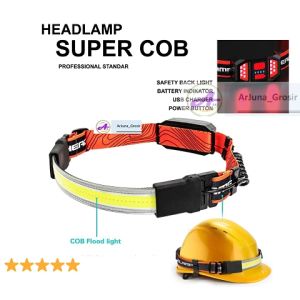 senter kepala super terang COB