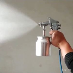 2 Units F-75 Optimus Spray Gun with 1.5mm Nozzle - Detachable and Washable, Smooth and Fine Fluid Spray, 750ml Paint Cup Capacity, Ergonomic Handle for Comfort - Low Cost Spray Gun for General Industrial Paints and Materials