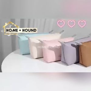 HOME+HOUND Toiletry Bag Womens Wash Bag Cosmetic Bag Travel PU Leather Makeup Bag Waterproof