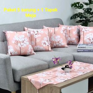Paket Taplak + 5 Sarung Bantal Sofa 40x40 - SLT40
