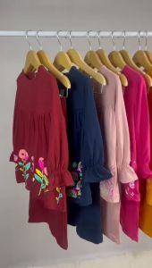 Setelan Anak Cewek Rania Lucuna Junior Warna Ungu Size 2-10 Tahun