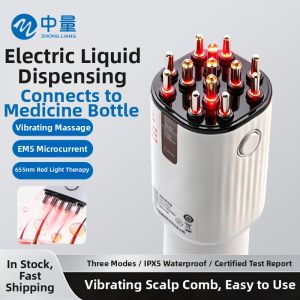 ZHONGLIANG | Electrical Scalp Application Red Light Vibration Hair Growth Fluid Dispenser