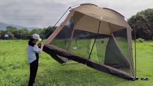8-10 people Outdoor canopy Camping tent Set Insect-Proof Mesh Pergola Canopy Cushion Tent