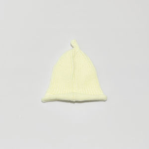 Baby Knitted Wool Cap Winter Cute Nipple Hat Boys Newborn Knit Hats Infant Headwear Korean Style round Top Mixed Fabric Outdoor Cap