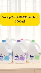 (TRỢ GIÁ) Nước giặt quần áo em bé Dnee 3000ml/1300ml- Nước Giặt Xả Cho Trẻ Em an toàn Chính hãng tem đại thịnh