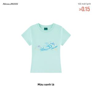 JNXS | Áo Thun In Họa Tiết Biển và Vỏ Sò Chất Liệu Ice Skin Mát Lạnh Thoáng Khí
