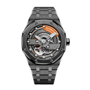 Deesio Nam Đồng Hồ Cơ Tự Động Miyota 82S7 Phong Trào Thép Không Gỉ Mặt Kính Sapphire Dạ Quang Chống Thấm Nước Quà Tặng Sang Trọng