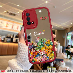 Oppo A96 Phone Case Mirror Straw Bear A1PRO New Cartoon Women A97/A2 Full Lens Cover A93S/A92S Set A95 Makeup Mirror A72 Soft Silicone M/X Anti-Fall A3