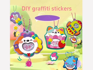 LYL Kid Brain-Boosting Handmade Diy  Rocking Fun Material Kit Cartoon Pendant Keychain Backpack Buckle Parent-Child Handmade Make Toy 儿童 益智 手工  DIY 玩具