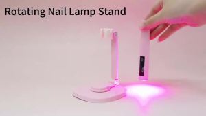 LIMEGIRL Đèn UV Cầm Tay Để Làm Móng Cho Móng Tay Gel Máy Sấy Móng Tay LED Có Thể Sạc Lại Với Giá Đỡ Để Bàn Dụng Cụ Làm Khô Móng Tay