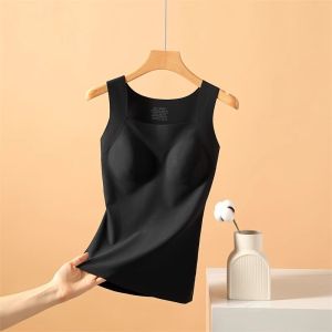ZISU | Wireless Seamless Thin Womens Camisole Underwear Summer Slimming Tank Top Inner Wear Nylon Spandex Blend Office Casual Wear