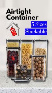 Stackable Airtight Container Balang Bekas Kuih Kedap Udara Food Storage Food Container Bekas Makanan