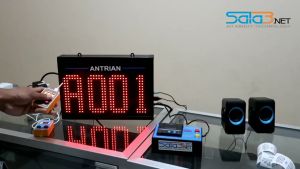 Mesin Antrian 2 Layanan dengan display LED dan printer