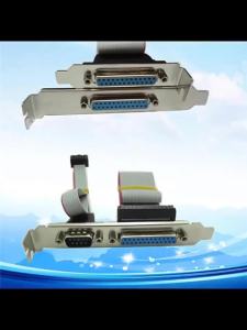 EELHOE | [NC]LPT1 Parallel Port Printer I/O Adapter DB25 To IDC 26Pin Header Slot Plate[NC]