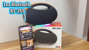 ( LOA XỊN ) Loa Bluetooth BS-269 Không Dây – Thiết Kế Đẹp Bass Trầm Sâu – Chống Nước Pin Khỏe Dễ Sử Dụng - Bảo Hành Lỗi 1 Đổi 1