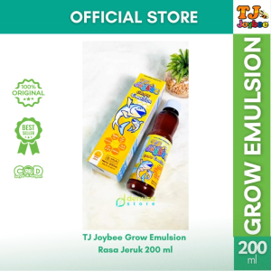 TJ Joybee Grow Emulsion 200ml | Suplemen Omega 3 Tumbuh Kembang Anak Rasa Jeruk Resmi