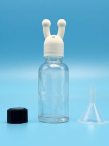 ขวดน้ำมันหอมระเหย 3D ปริมาตรพิมพ์ Mickey Nose ดูดซับกลิ่น 2 โพรง ควบคุมการระบายอากาศ ตัวแบ่งบรรจุใหม่ ของเล่นน่ารัก ของตกแต่งบ้าน