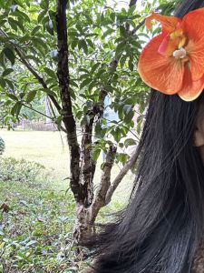 Retro Butterfly Orchid Hair Clip: Enhance Your Beach Holiday Photography Headwear