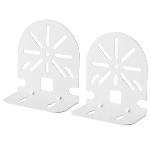 2Pcs L Shape Metal CCTV Camera Mounting Bracket Surveillance Camera Wall Mounted Stand with Screws