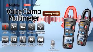 【GlobalTools】🛠️ เครื่องทดสอบกระแสไฟฟ้า ANENG AT619 พร้อมเสียงประกาศหน้าจอ LCD แบบหลากหลายฟังก์ชั่น 4000 จำนวนการวัด อัตโนมัติ