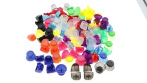 1Set  Analog Stick Cover Thumbstick Caps+ L1 R1 L2 R2 Game Trigger Buttons For PS5 V1.0 BDM-010 Controller Button with Springs